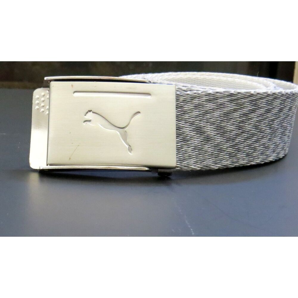 Puma Silver and Gray Men's Belt
